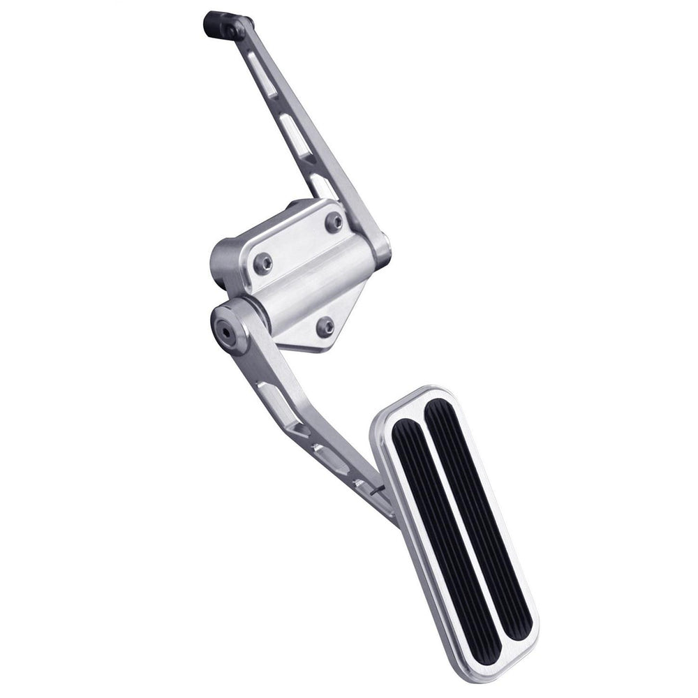 6770 C10 BILLET THROTTLE PEDAL ASS; W RUBBER BLACK FINISH
