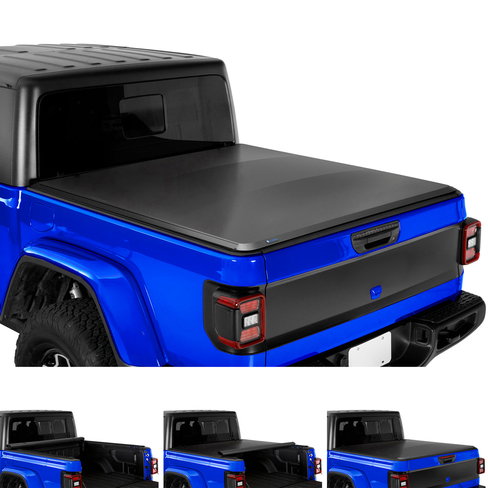 20C GLADIATOR JT SOFT ROLL UP TRUCK BED TONNEAU COVER BLACK