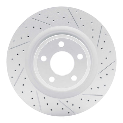 DFC 20-26 Ford Explorer Front Right Drilled & Slotted Geoperformance Rotor