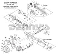 DIFFERENTIAL INNER GEAR KIT; DANA 30 32 SPLINE OPEN DIFF