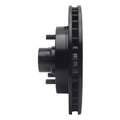 R1 1992-2002 Chevrolet Tahoe Front Right Drilled & Slotted Black Brake Rotor