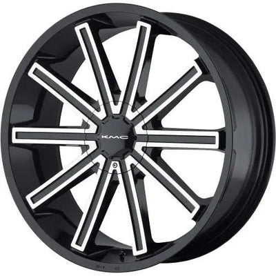 KMC Wheels black auto part