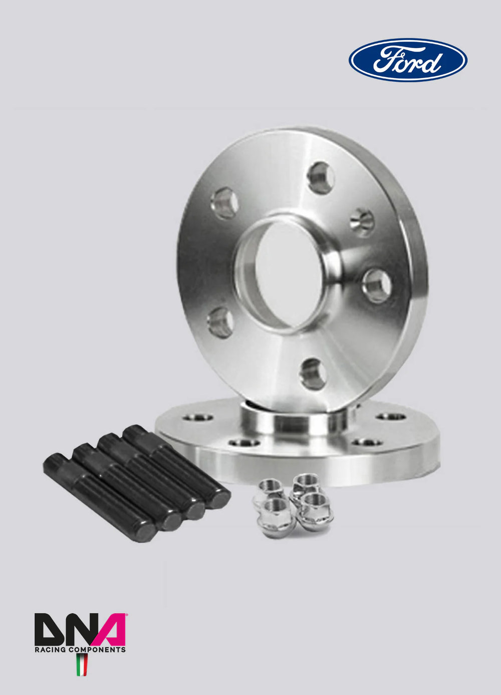 DNA Racing wheel spacers 20 mm Motorsport studs and nuts kit