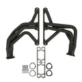 Long Tube Header Black Paint 1972-1974 Jeep Cj 5/6/7 290-401 Tube Size 1.625 Inch Collector Size 3 Inch Automatic Shift Column And Standard Shift Floor FlowTech