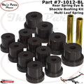 Prothane 70-83 AMC Spring & Shackle Bushings - Black