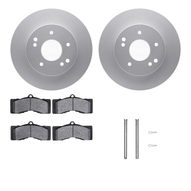 DFC 68-69 Chevrolet Camaro Front Geospec Rotors with 5000 Advanced Brake Pads w/Hardware