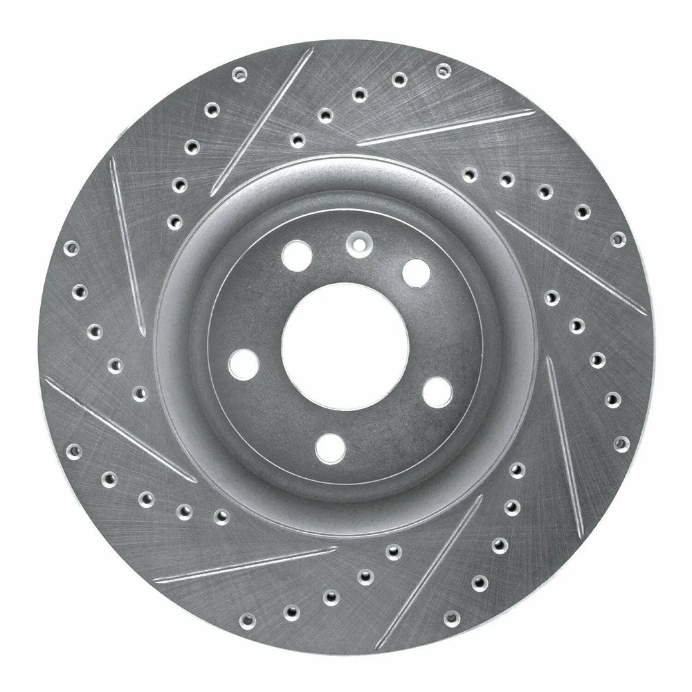 R1 04-09 Audi S4 Front Left Drilled & Slotted Geoperformance Rotor