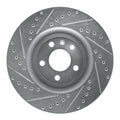 R1 04-09 Audi S4 Front Left Drilled & Slotted Geoperformance Rotor