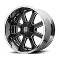 XD202 22X10 5X5.0/5.5 BLK MILL CHR LP -18MM