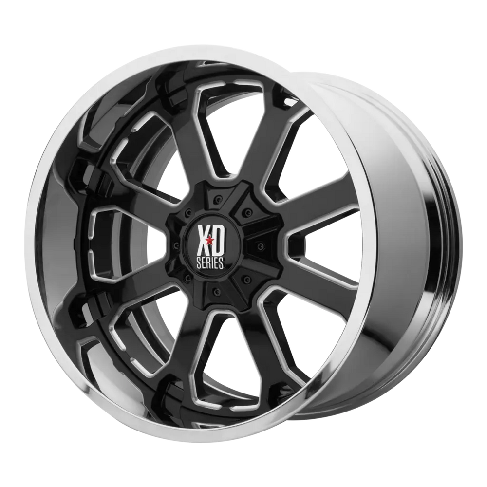 XD202 22X10 5X5.0/5.5 BLK MILL CHR LP -18MM