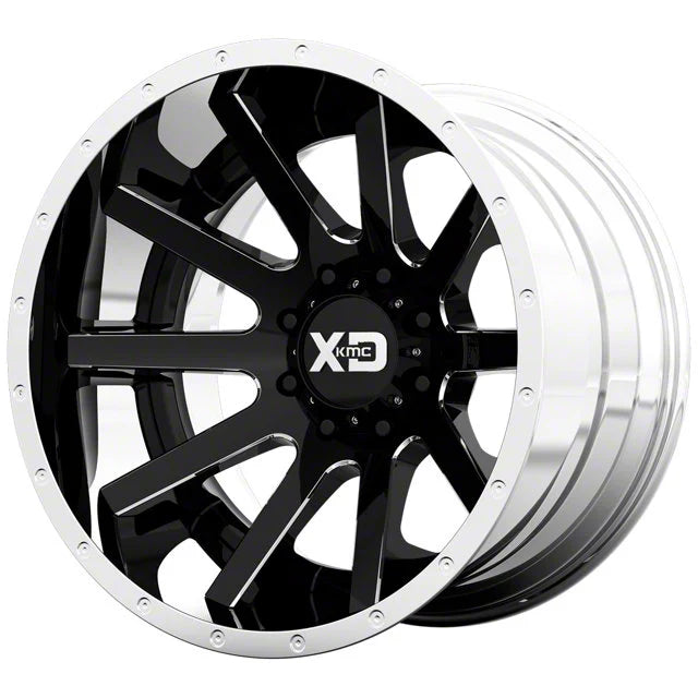 XD200 22X10 6X5.5 BLK MILL CHR LP -18MM