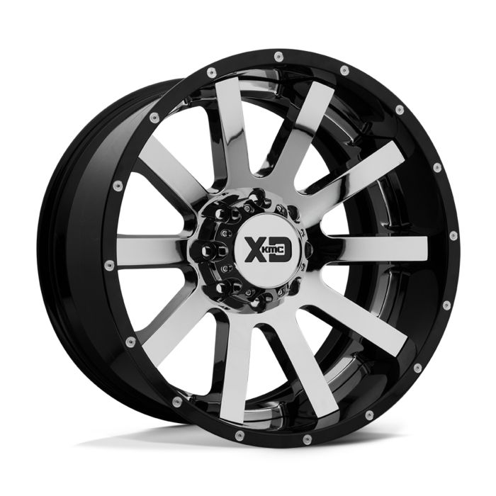 XD200 22X10 8X180 CHR BLK MILL LP -18MM