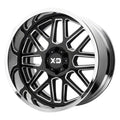 XD201 22X10 8X6.5 BLK MILL CHR LP -18MM