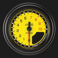 AUTO CROSS YELLOW 2IN TACHOMETER