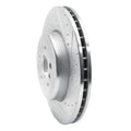 R1 17-25 BMW 330I Front Right Drilled & Slotted Black Brake Rotor