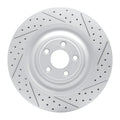 R1 10-24 Jaguar Xfr Rear Right Drilled & Slotted Geoperformance Rotor