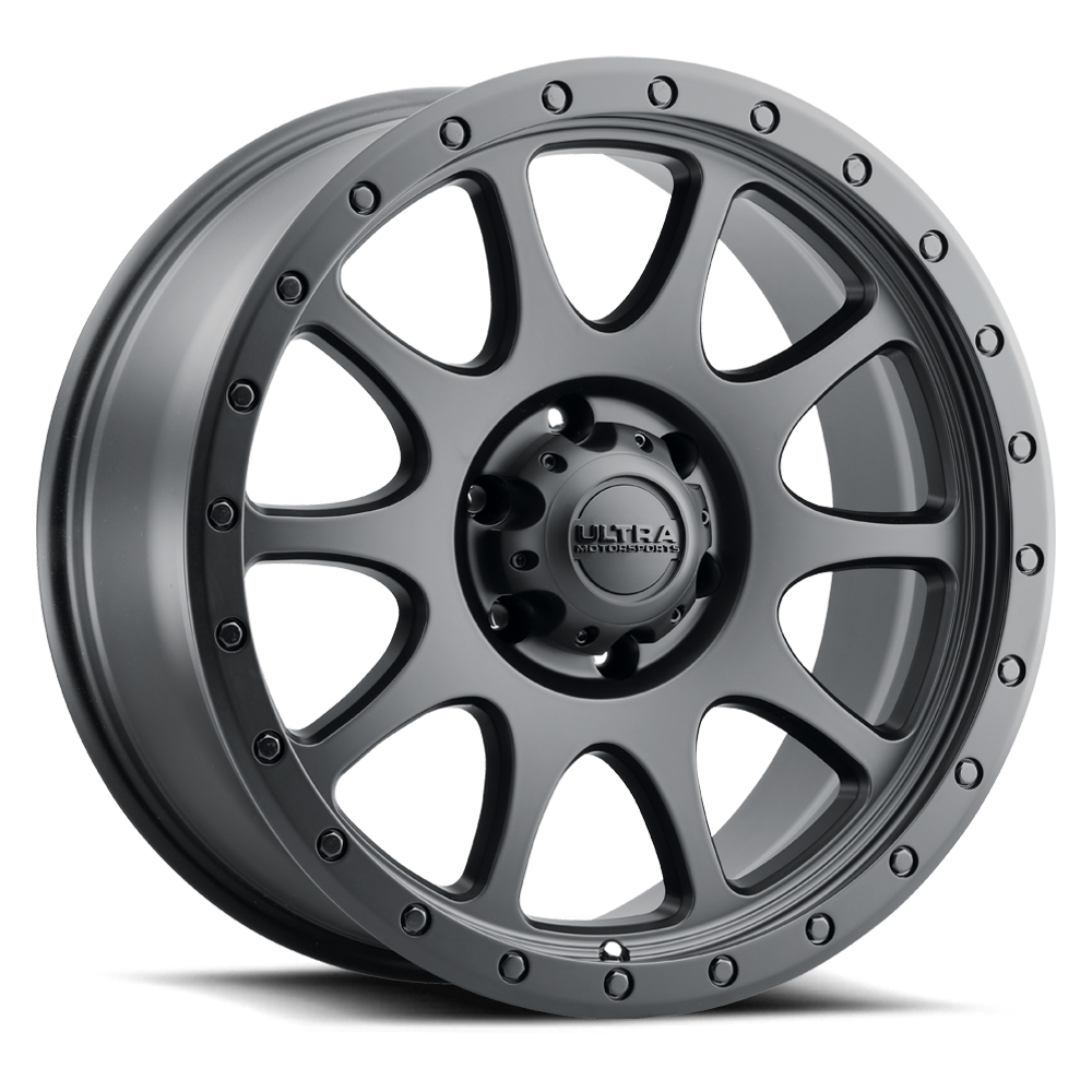 17X9 6-139.7 +18MM SATIN BLACK WITH
