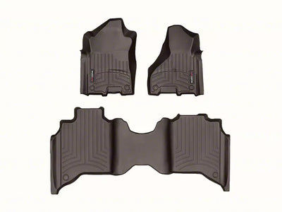 WeatherTech Cocoa Front and Rear Floorliners Fits -20-24 Dodge RAM 471545-1-4