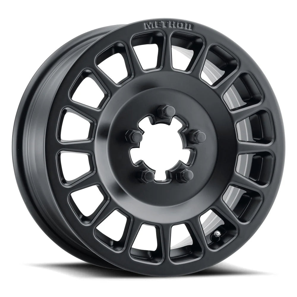 Method MR407 Bead Grip 15x6 / 5+1/51mm Offset / 5x4.5 / 77mm CB Matte Black Wheel