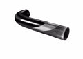 3 Inch Round Bent Steel Step Bar with No-Slip Step Pad for 2007-2018 Jeep Wrangler JK, 2-Door, Black Rampage
