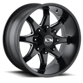~(30 lbs. 19X19X10)~ 181 (181) SATIN BLACK/MILLED SPOKES 17X9 5-114.3/5-127 18MM 87MM