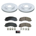 Power Stop 22-23 Ford F-150 Lightning Front Z17 Coated Brake Kit