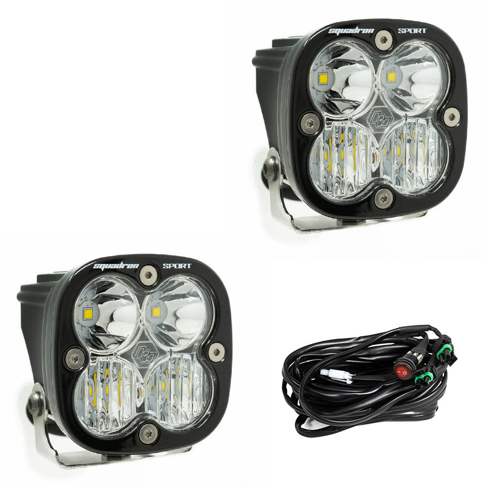 Baja Designs Squadron 2.0 Sport (Pair) LED Wide Cornering / No Harness