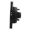 R1 90-02 Chevrolet ASTRO Front Right Drilled & Slotted Black Brake Rotor