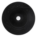 R1 90-02 Chevrolet ASTRO Front Right Drilled & Slotted Black Brake Rotor