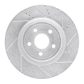 DFC 12-25 Dodge Durango Front Right Drilled & Slotted Silver Brake Rotor
