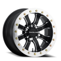 Aluminum Wheels 14x8 Mamba Beadlock UTV A71 Machined Lip Satin Black 0 Offset 4 on 137 Bolt Pattern Raceline