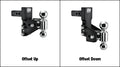 Tow and Stow 2 INCH 1 7 8in x 2in Dual Ball 3in Drop 3 1 2in Rise