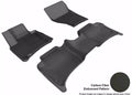 3D MAXpider 2011-2017 Volkswagen Touareg Kagu 1st & 2nd Row Floormats - Black