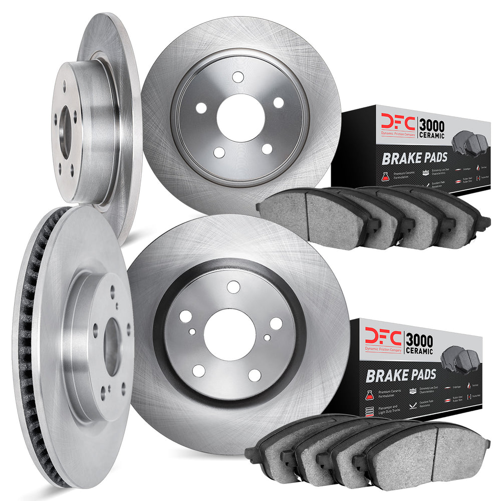 DFC 89-95 Chrysler Daytona Front & Rear Rotors