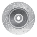 R1 Concepts Brake Rotor Drilled and Slotted Silver Fits Dodge B150