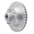 R1 Concepts Brake Rotor Drilled and Slotted Silver Fits Dodge B150