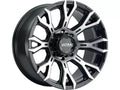 ULTRA 20X10 6X135 BP 25 O/S 4.52 BS GLOSS BLACK WITH DIAMOND CUT FACE AND CLEA