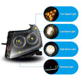 1116 1116SCION FRS 1316/1216 TOYOTA 86 DRL PROJECTOR HEAD LIGHTS(CHROME/CLEAR))