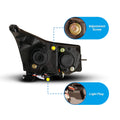 1116 1116SCION FRS 1316/1216 TOYOTA 86 DRL PROJECTOR HEAD LIGHTS(CHROME/CLEAR))