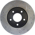 StopTech 98-03 Jaguar XJ8/Vanden Plas / 98-01 XJs / 97-99 XK8 Slotted & Drilled Left Front Rotor