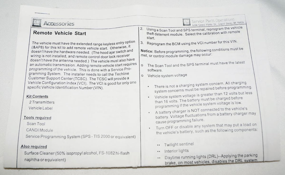 GM Performance auto part