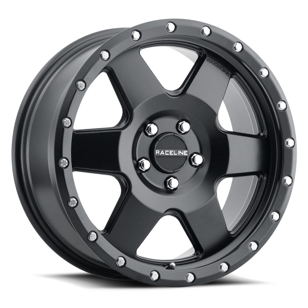 Raceline 946B Boost 18x8in / 5x108 BP / 35mm Offset / 72.62mm Bore - Satin Black Wheel