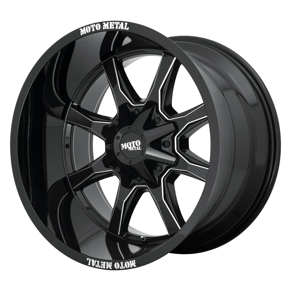 Wheel Pros Moto Metal MO970 18X9 6X4.5 G-BLK MILL SPK 18MM MO970890643B18