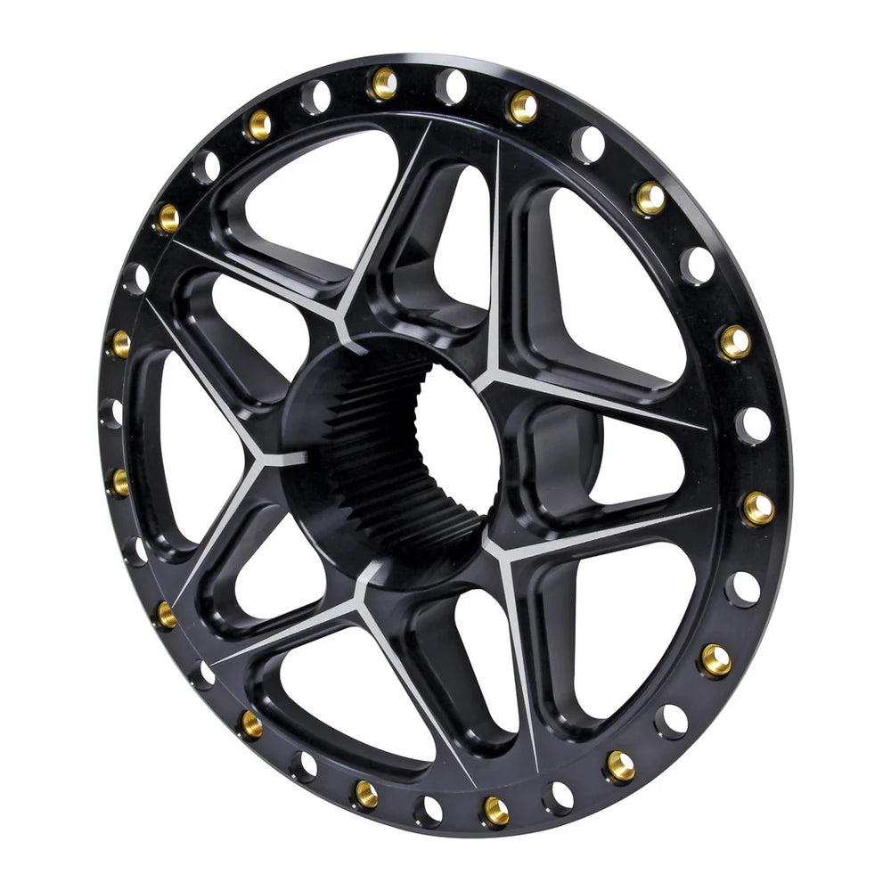 Splined Wheel Center Black
