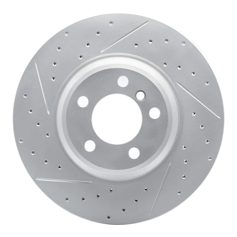 R1 02-08 BMW 760Li Front Left Drilled & Slotted Geoperformance Rotor