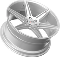 KM711 22X10.5 5X4.5 BRSHD SLV 40MM