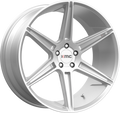 KM711 22X10.5 5X4.5 BRSHD SLV 40MM