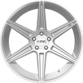KM711 22X10.5 5X4.5 BRSHD SLV 40MM