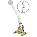 FLOOR MOUNT GATE SHIFTER FOR GM 700R4 TRANSMISSION WITH 2 BOLT SPUD NO LEVER AN