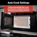 0.9 CU FT BUILTIN MICROWAVE BLAC